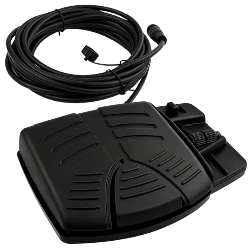 ONTISIV Corded Foot Pedal for Electric Trolling Motor CoPilot 12V-24V 50A Comes with an 18 Cable Compatible with PowerDrive V2 Bow-mount Trolling Motors CoPilot
