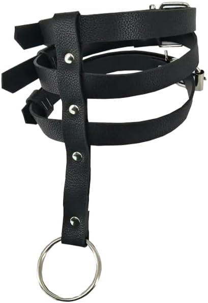 Women's Leather Collar Sexy Lingerie Accessory Adjustable Size Punk Underwear with Matching Rope