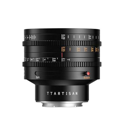 TTARTISAN Lente cine de 35 mm T2.1 de formato completo con doble efecto bokeh lente de película manual con gran apertura, 0,8 mod corona dentada, para cámaras E Mount A7 FX3 a5000 NEX-3 ZVE-10 FX30