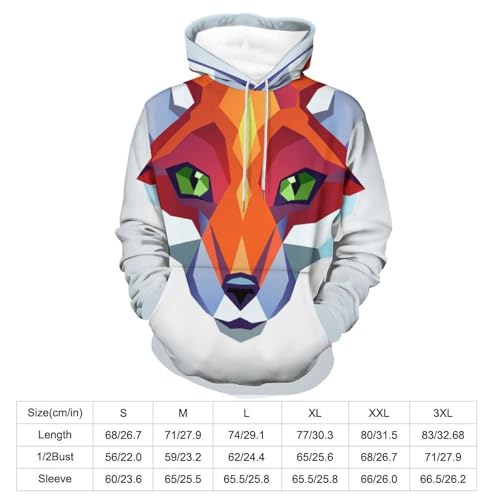 Sweatshirt renard à capuche pull idéal pour vos sorties et soirées cocooning S