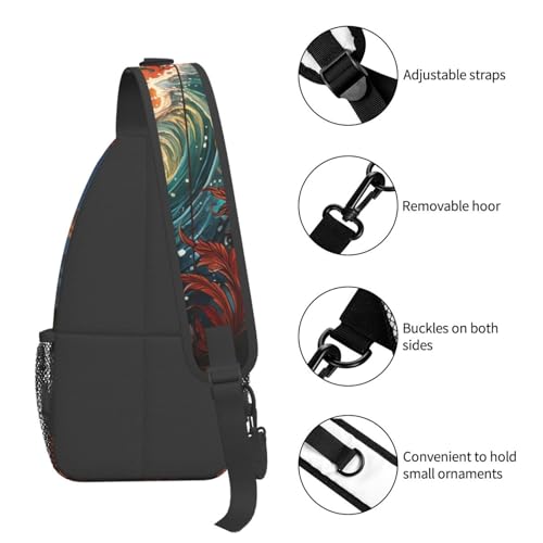 Bolso Pequeño de Bandolera para Senderismo en Negro miniatura 5