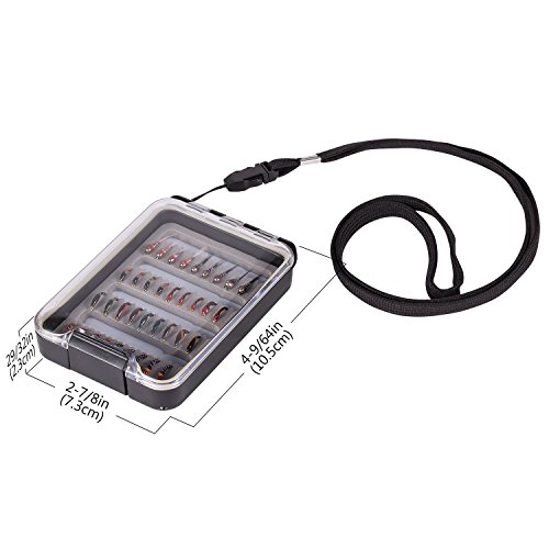 Image of BASSDASH Fly Fishing Flies Kit Fly Assortment Trout Bass Fishing with Fly Box with Dry /Wet Flies, Nymphs, Streamers, Popper