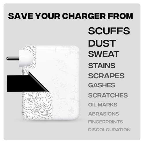 Image of Capes India Protective Adapter Skin Cover Compatible with MacBook Adapter 140W| Not a Case | Vinyl Skin Sticker (Tornado)
