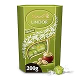 Lindt   Cornet LINDOR   Chocolat à la pistache   Cœur Fondant, 200g