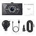 Crosstour Dash Cam 1080P FHD Mini in Car Dashboard Camera with Park Mode, G Sensor, F1.8 Super Big Aperture, 3 Inch LCD, 170°Wide Angle, WDR, Motion Detection, Loop Recording(CR350)
