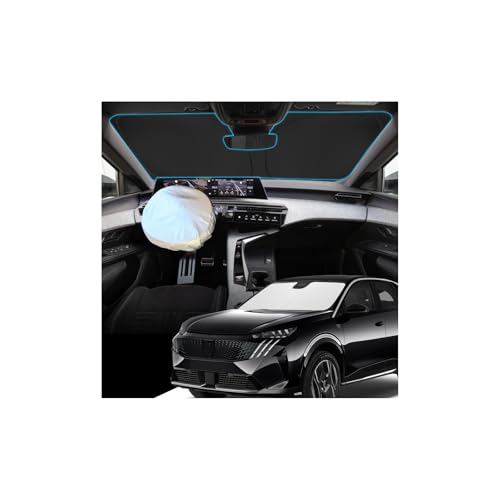 Pare-soleil avant premium YEE PIN pour Peugeot E-3008 isolation thermique haute densité
