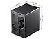 JONSBO C6 Black Mini MATX Mesh PC Case,Simple Compact Desktop Micro ATX Chassis,Upper Cover/Side Panel Tool-Free Open pc case, ATX Power Bite (L185mm Max.),Support 75mm CPU Cooler,GPU200-255mm