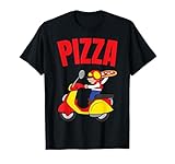 Pizzalieferant Motorrad Moped Pizzalieferdienst