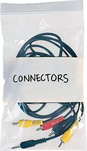 InterplasCZW20203 2 Mil White Block Ziplock Bags, 3" Length, 2" Width (Case of 1000)