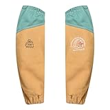 Strongarm Welding Sleeves (18” Hybrid Welder Sleeves) Made With FR Leather Fire Repellent Cotton and Kevlar Thread Men & Women