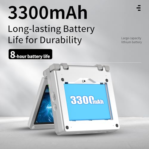 Image of RG35XXSP Portable Flip Retro Handheld Game Console RG35XX SP Flip Game Console Linux System 3.5 '' IPS Screen 64G Preloaded 5532 Games RG 35XXSP Support HDMI TV Output 5G WiFi Bluetooth 4.2 Silver