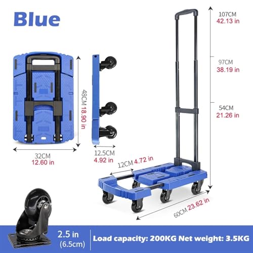 Carretilla plegable resistente con capacidad 200KG miniatura 2