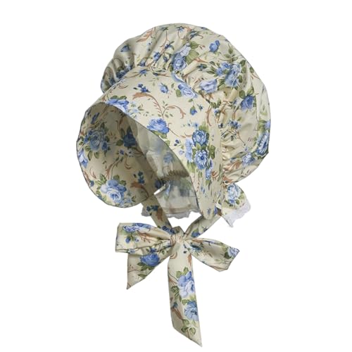 Bonnet victorien femme chapeau rétro coton fille déguisement