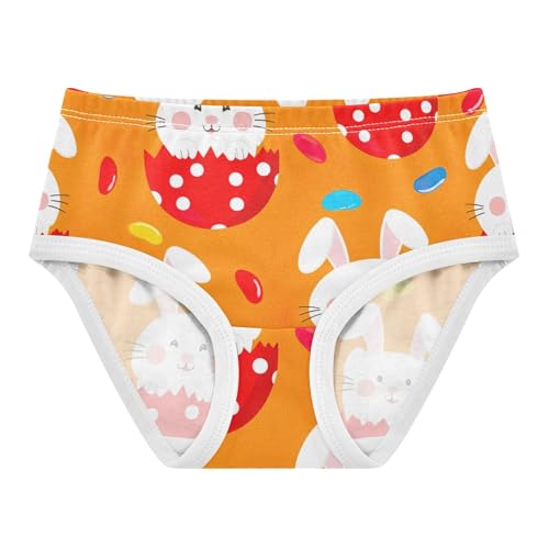 Colorful Girls Underwear Toddlers 2t Cotton Cute Panties Girl Cute Rabbits White Easter Bunny Briefs Kids Undies