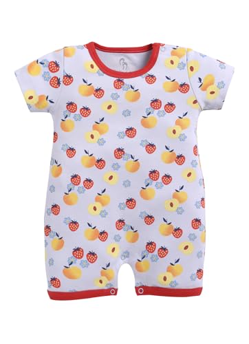 Image of BABYGO Baby Half Sleeve Rompers 100% Cotton for New Born Baby|Daily Suits for Baby Boys & Girls| 0-3M| 3-6M|6-9M|Onesies| Infant Clothes | Pack of 1
