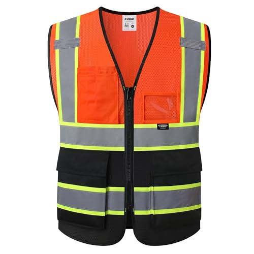 JKSafety Safety Vest for Men Women Hi Vis Vest with