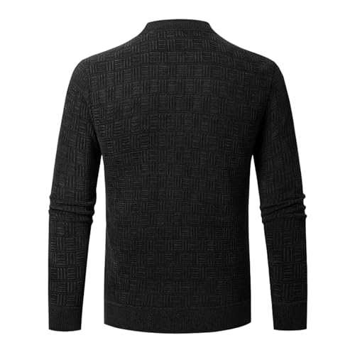Muscularfit Cotton Cable Knit Sweater Men Slim Fit Long Sleeve Crewneck Sweater Causal Fashion Solid Pullover Knitted Sweater4