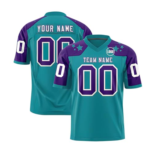 Camiseta de Rugby Personalizadas,Clubes y Escuelas - Logo, Nombre y Número,Camiseta,Personalizada de Manga Corta y Agregue el Nombre del Equipo para Hombres Mujeres y Niños