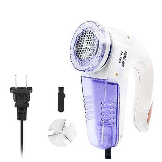 Lint Remover, Portable Electric Fabric Clothes Furniture Shaver, Sweater Pill Defuzzer, Remove Pills Balls Bobbles from Clothing, Carpet, Curtain, Extra Replacement Blade and Brush