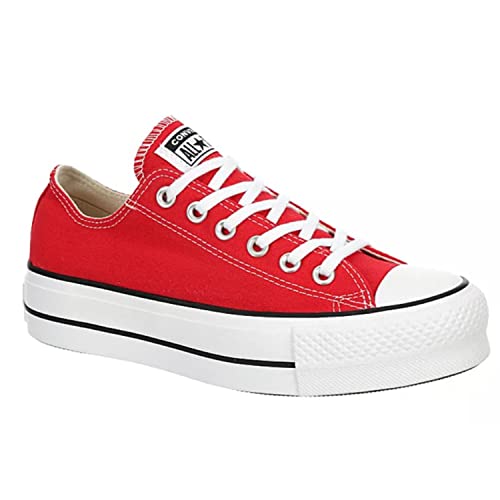 Converse All Star CTAS Lift OX Red/Black/White Womens Size 7.5
