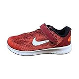 NIKE Free Rn 2017, Unisex Sneaker, Gym Red Off White Track Red, 10 M US Child