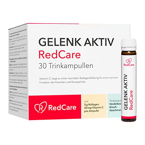 Redcare Gelenk Aktiv - Collagene et vitamine C - Soin Cartilage et Articulations - Collagene Hydrolysat et Extrait de Cynorhodon - Collagene pour Articulations et Muscles Cover