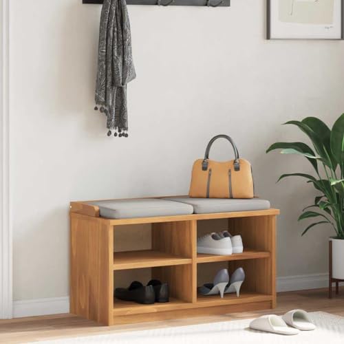 Meuble chaussures en bois massif avec 4 compartiments
