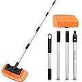 ARTIPOLY 65" Car Wash Brush with Extension Pole, Car Wash 12" Dip Soft Five-Sided Brush, No Scratch Car Cleaning Brush Supplies for RV Boat Truck SUV, House Siding, Snow