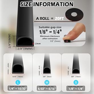 40FT Weather Stripping Door Seal - Self Adhesive Weather Insulation Strip Weatherstripping Silicone D Shaped Seal Strip Door Frame Gap Filler/Window Soundproofing