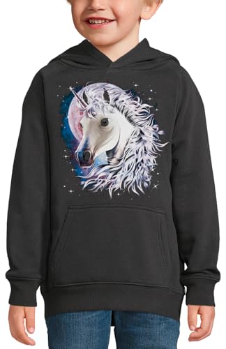 Sweat à capuche licorne dans les étoiles noir junior 12 ans