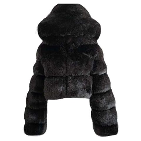 Women's Cropped Fluffy Puffer Coat Cover