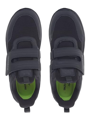 Image of Impakto Stude Sole School Shoes for Boys | Lightweight & Slip-on with Velcro Closure for Quick Wear| Dust Proof Upper | Memory Foam Insole & Heel Pad | Anti Skid Outsole | Washable & Breathable