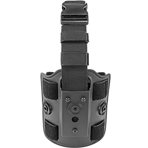 Drop Leg Platform, Black Molded Polymer - Boomstick - Pistol Handgun Holster Clip Firearm Holder #TOP1