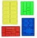 Stampo per cubetti di ghiaccio in silicone per mattoni da costruzione, stampo per cioccolatini, decorazioni per torte, cupcake, feste per bambini, blocchi antiaderenti