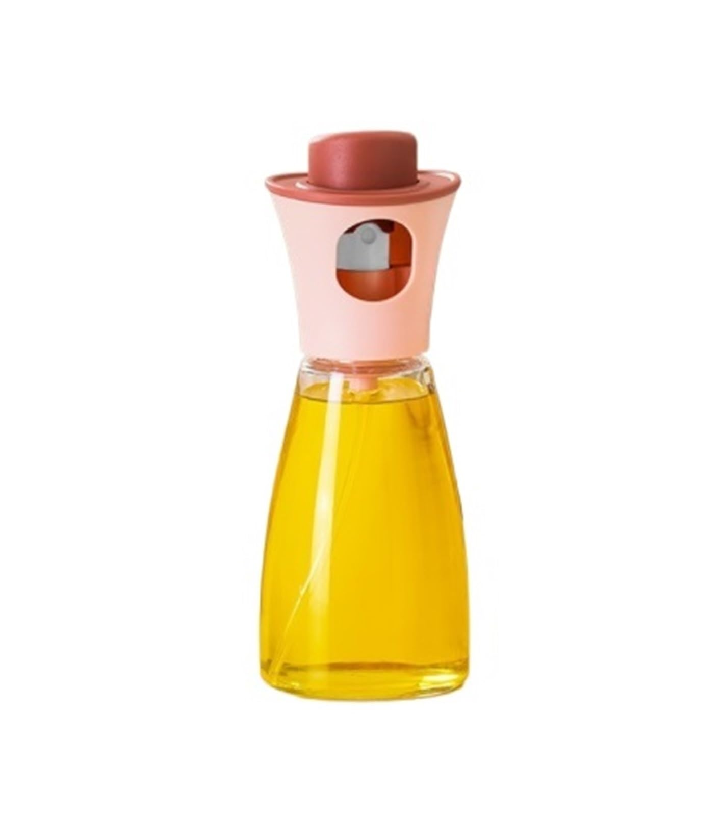 Szklana butelka z rozpylaczem oliwy oliwek | Wielokolorowy 150 ml do kuchni z sałatką z grilla i frytkownicą powietrzną: szklana butelka z rozpylaczem oleju(Roze)