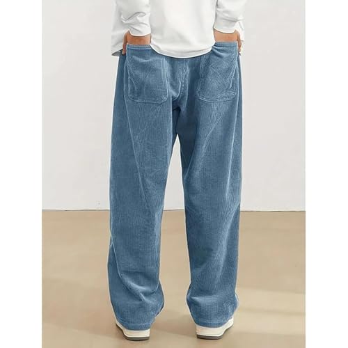 Mokaloha Mens Corduroy Pants, 2025 New Pacificozy Men's Fashion Vintage Sports Corduroy Fabric Logo Embroidered Trousers4