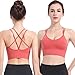 CMTOP Sujetador Deportivo Mujer con Relleno Extraíble Top Sujetadores Deportivos Yoga sin Costuras Sujetador de Dormir Ropa Interior con Tirantes Elásticos