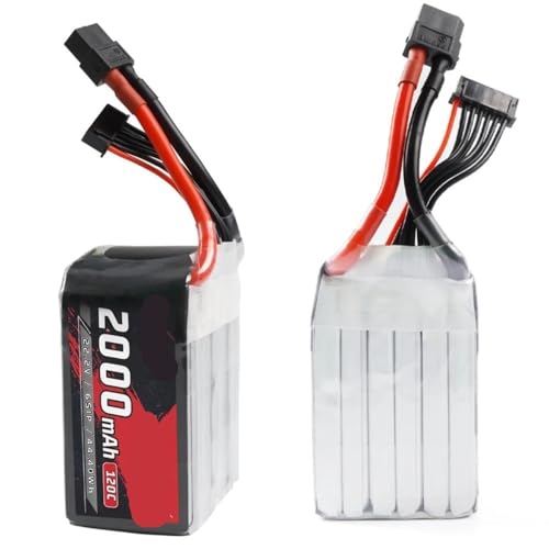 Batterie 6S 2000mAh 120C quadcopter RC pièce drone freestyle 3-7 pouces