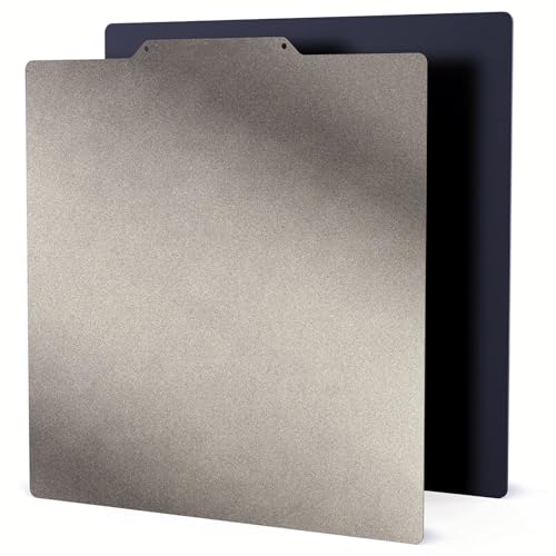 Double Sided PEI Sheet Matte PEI Textured Flexible PEI Spring Steel Heated Bed, 3D Printer Build Plate with Magnetic Base, PEI Bed for EGA X 3D Printers, 330x310mm