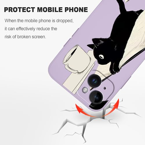Coque iPhone 14 silicone finition douce et ajustement premium violet