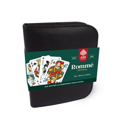 ASS Altenburger 22570064 - Romme, Kartenspiel im Kunstlederetui