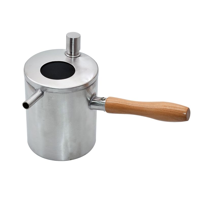 Olla de acero inoxidable para derretir cera de abejas, kit para hacer velas, olla para derretir cera de abejas, olla para velas DIY