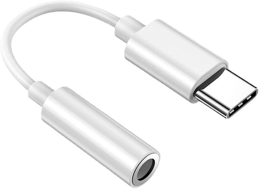 Type-C to 3.5mm Adapter Headphone Amplifier with Clear Sound Earphone Adapter for Phone