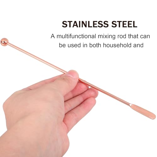 Cucharas mezcladoras de cóctel Healeved de acero inoxidable para bebidas y bar 7