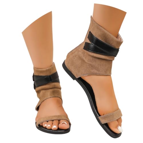 Bottes sandales d'été en daim pour femmes MEECHI