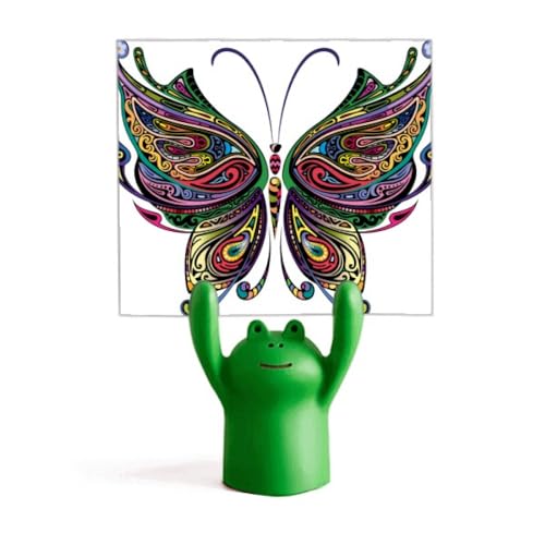 Support mémo grenouille coloré et décoratif avec ailes pour bureau