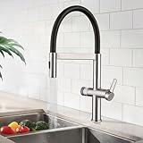 HOMELODY Wasserhahn Küche mit Filter, 2026 Hoher Bogen Hochdruck...