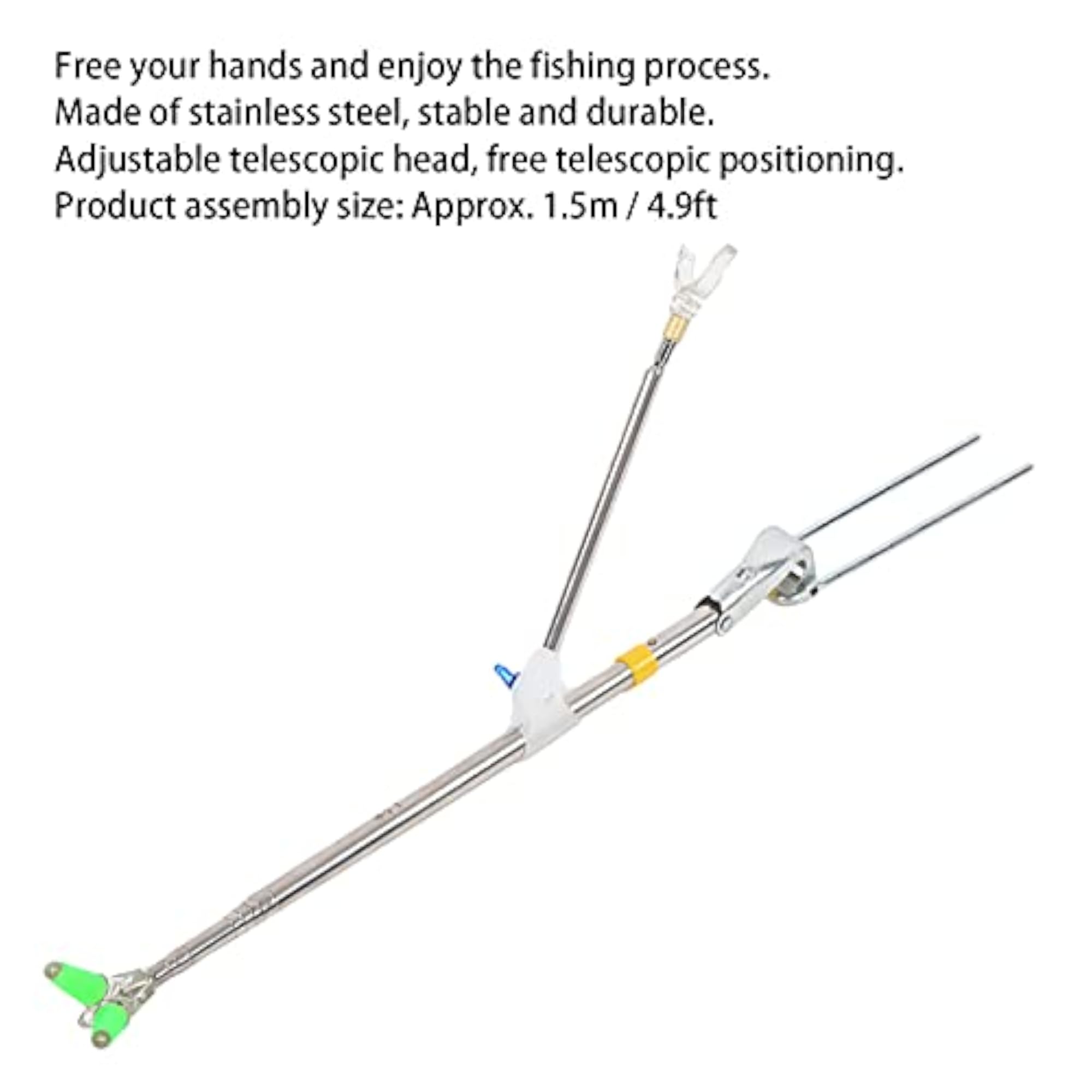 Telescopic Fishing Rod Holder with Ground Plug