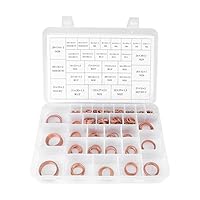 Algopix Similar Product 15 - 568Pcs 30 Sizes Copper Washers Flat