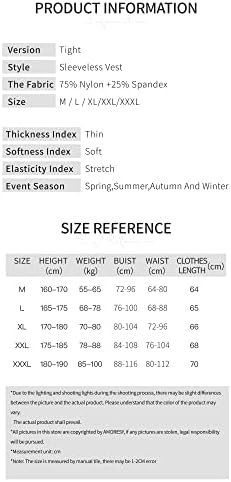 [AMORESY] Uranusシリーズ夏のタイトスポーツノースリーブタンクトップ男性高弾性吸汗ランニング通気 詳細画像5